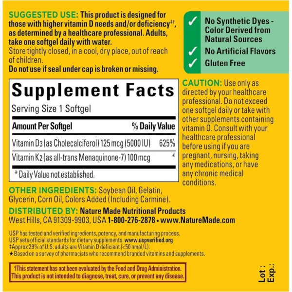 b09sr2kx9d_6_webp.webp NATURE MADE VITAMINA D3 + K2 5000 UI | 30 UND