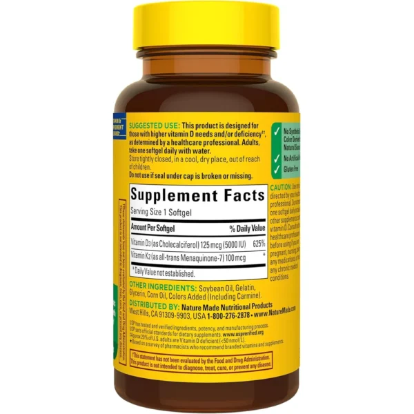 b09sr2kx9d_7_webp.webp NATURE MADE VITAMINA D3 + K2 5000 UI | 30 UND