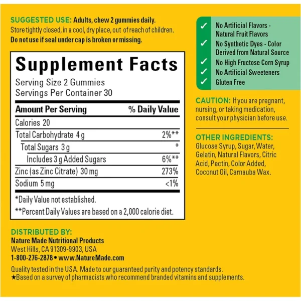 b09srcw64v_6_webp.webp NATURE MADE ZINC 30 MG | 60 GOMITAS