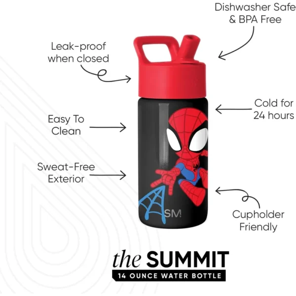 BOTELLA MARVEL SPIDER-MAN SUMMIT SPIDEY KID 14 OZ / 414 ML