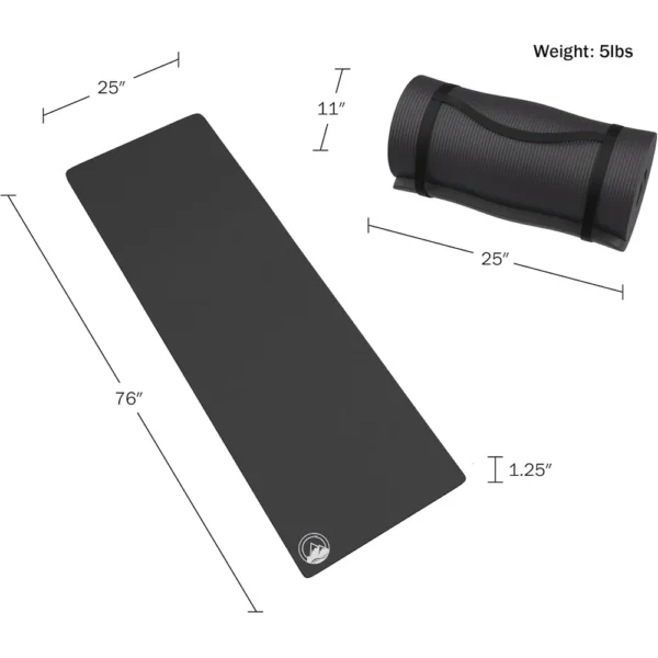 PACK 2 COLCHONETA DE ESPUMA WAKEMAN OUTDOORS NEGRA