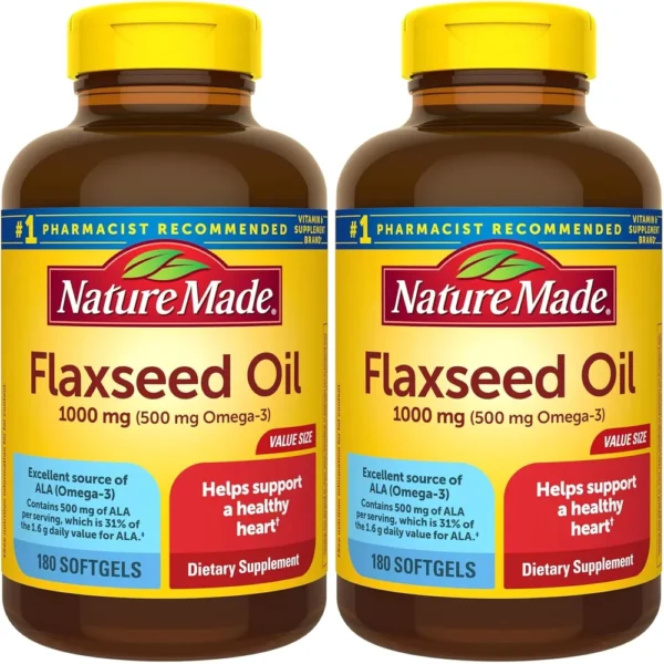 NATURE MADE PACK 2 ACEITE DE LINAZA 1000 MG | 180 UND C/U