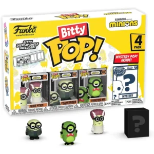 FUNKO BITTY POP! PACK FIGURAS MINIONS FRANKENBOB, KEVIN EL NOVIO Y MEL LA CRIATURA