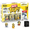 FUNKO BITTY POP! PACK FIGURAS MINIONS STUART PATINANDO, BOB EN PIJAMA Y KEVIN KUNG FU