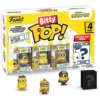 FUNKO BITTY POP! PACK FIGURAS MINIONS EYE, MATIE, CRO-MINION Y AU NATUREL