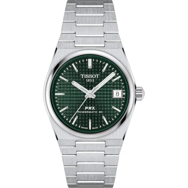 RELOJ TISSOT PRX POWERMATIC 80 35 MM PARA UNISEX GREEN