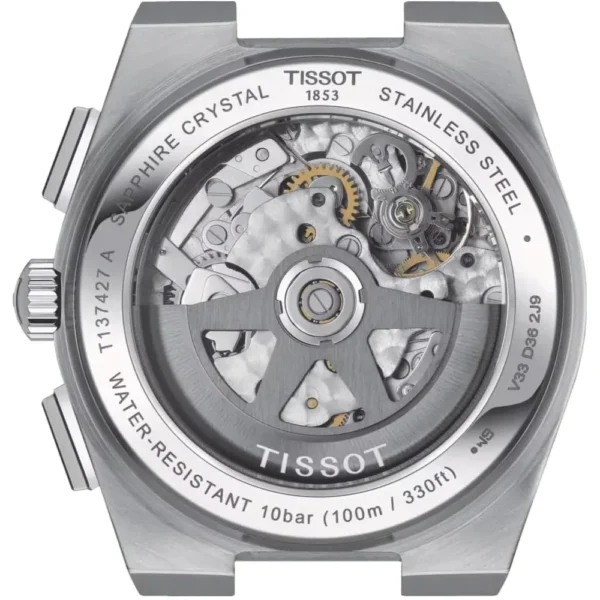 RELOJ TISSOT PRX CRONÓGRAFO AUTOMÁTICO PARA HOMBRE GRIS