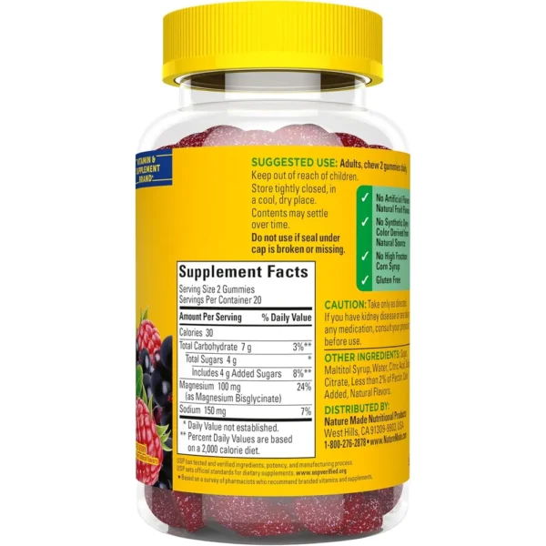 NATURE MADE MAGNESIO GLICINATO 100 MG | 40 UND