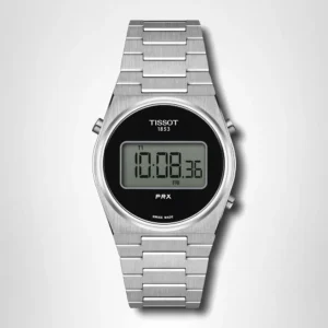 RELOJ TISSOT PRX DIGITAL PARA UNISEX BLACK SILVER 35 MM