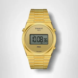 RELOJ TISSOT PRX DIGITAL PARA UNISEX GOLD 40 MM
