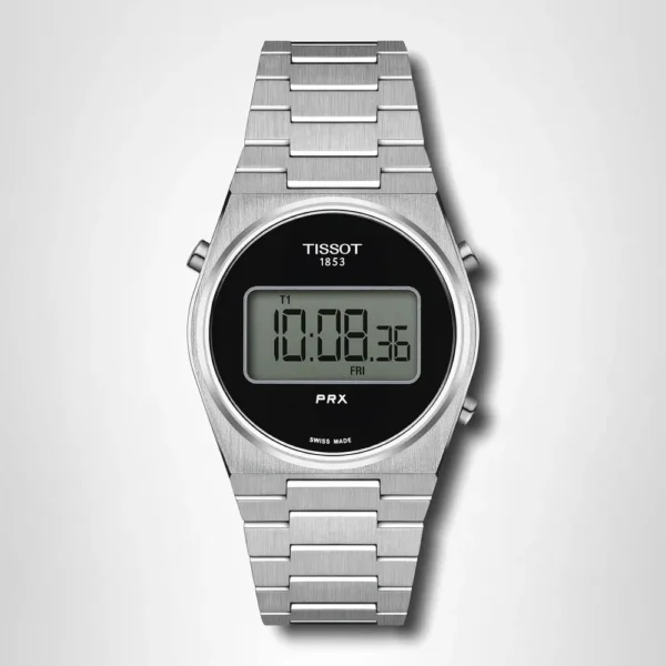 RELOJ TISSOT PRX DIGITAL PARA UNISEX BLACK 40 MM