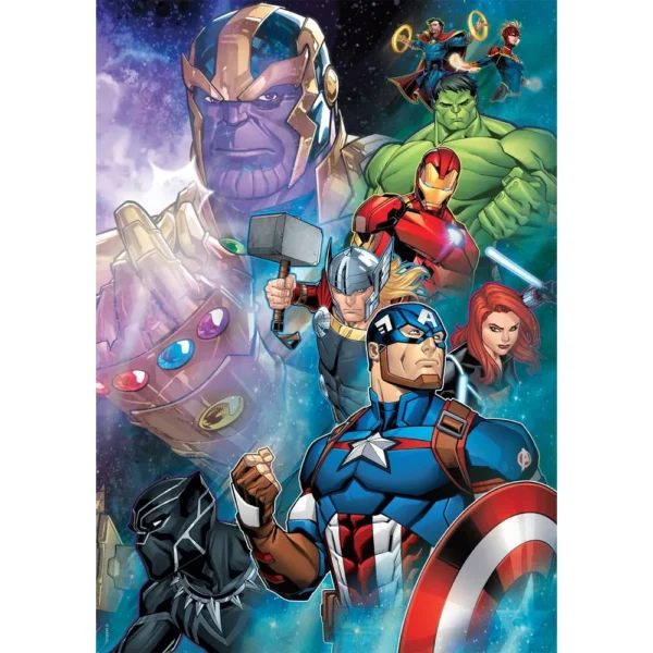 ROMPECABEZAS MARVEL THANOS VS. LOS VENGADORES BUFFALO GAMES 500 PIEZAS