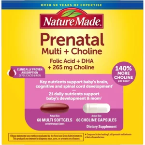 NATURE MADE PRENATAL + COLINA CAPSULAS| 60 UND