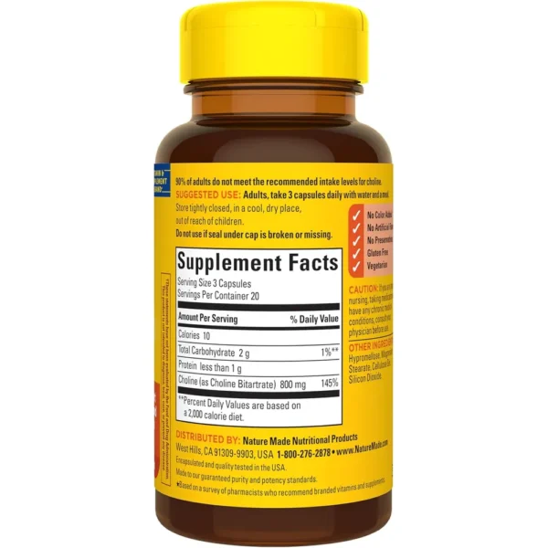 NATURE MADE COLINA 800 MG | 60 UND
