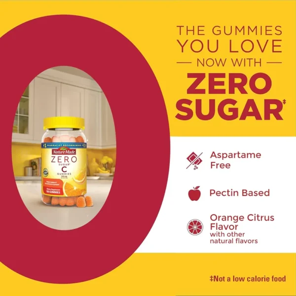 NATURE MADE VITAMINA C CERO AZÚCAR 250 MG | 100 UND