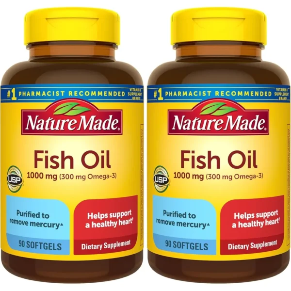 NATURE MADE PACK 2 ACEITE DE PESCADO OMEGA 3 1000 MG | 90 UND C/U