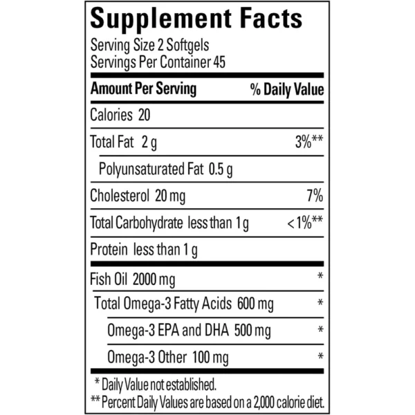NATURE MADE PACK 2 ACEITE DE PESCADO OMEGA 3 1000 MG | 90 UND C/U
