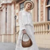 CARTERA BAIKELI MEDIA LUNA MUJER | MARRÓN