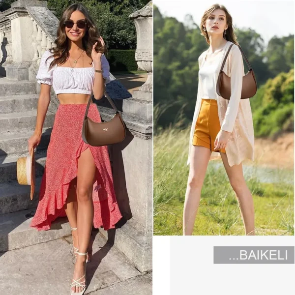 CARTERA BAIKELI MEDIA LUNA MUJER | MARRÓN
