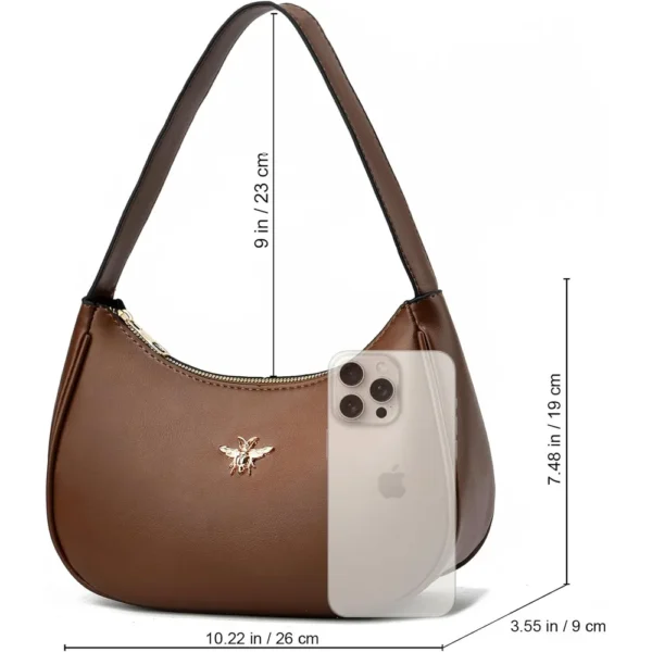 CARTERA BAIKELI MEDIA LUNA MUJER | MARRÓN