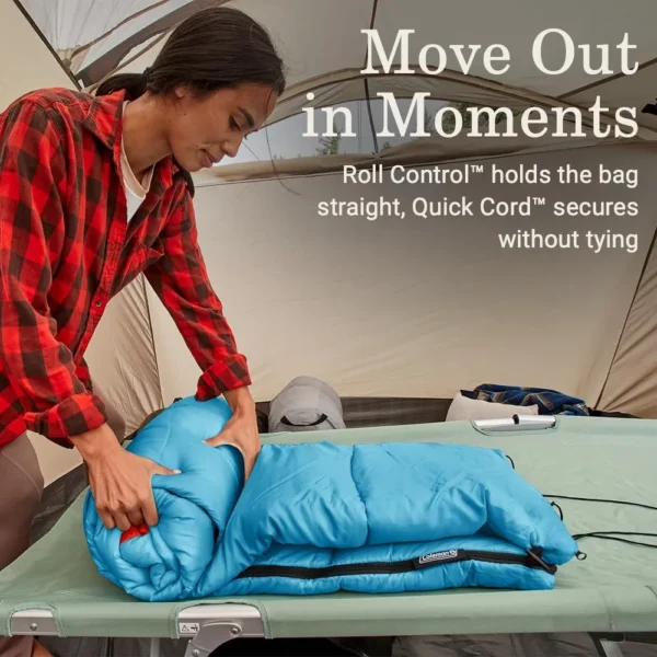 SACO DE DORMIR COLEMAN FLATLANDS PFAS FREE 40° F