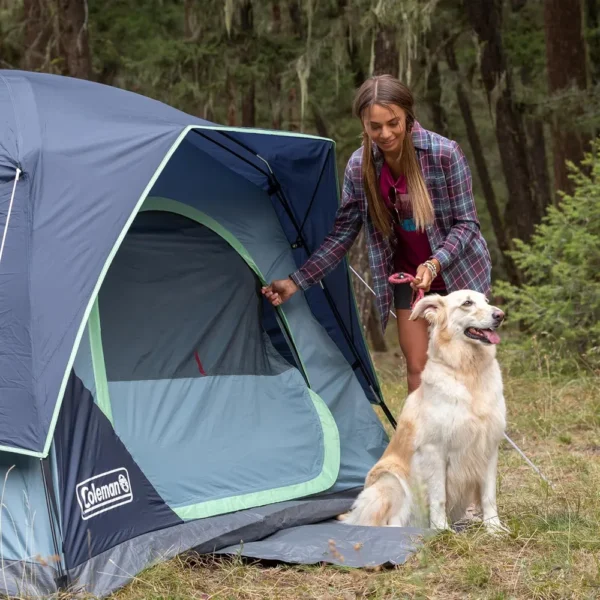 TIENDA DE CAMPAÑA COLEMAN SKYDOME PFAS FREE 4 PERSONAS AZUL