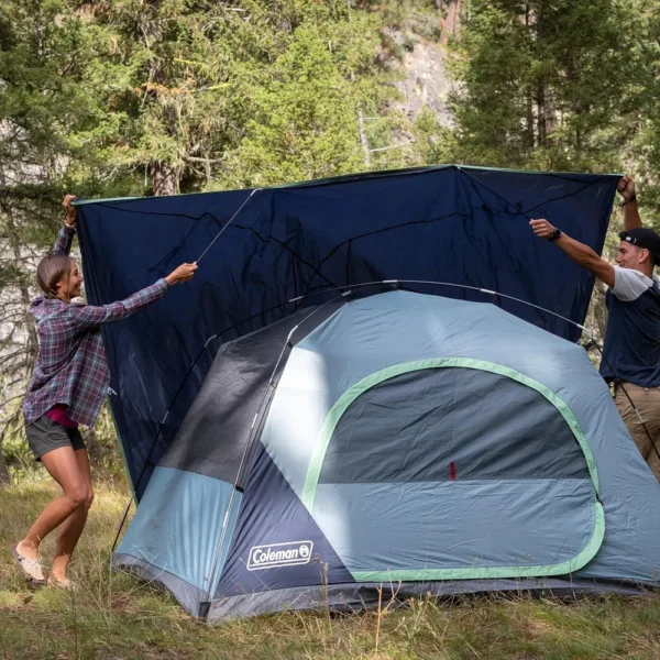 TIENDA DE CAMPAÑA COLEMAN SKYDOME PFAS FREE 4 PERSONAS AZUL