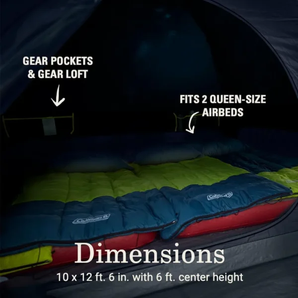TIENDA DE CAMPAÑA COLEMAN SKYDOME PFAS FREE 6 PERSONAS