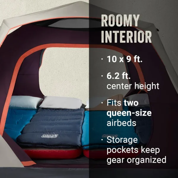 TIENDA DE CAMPAÑA INSTANTÁNEA COLEMAN SKYLODGE 6 PERSONAS