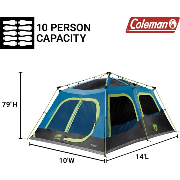 TIENDA DE CAMPAÑA INSTANTÁNEA COLEMAN PFAS FREE 10 PERSONAS