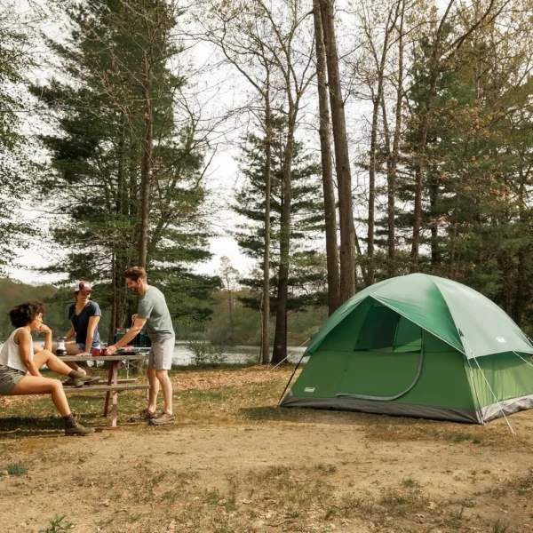 TIENDA DE CAMPAÑA COLEMAN SUNDOME PFAS FREE 6 PERSONAS VERDE