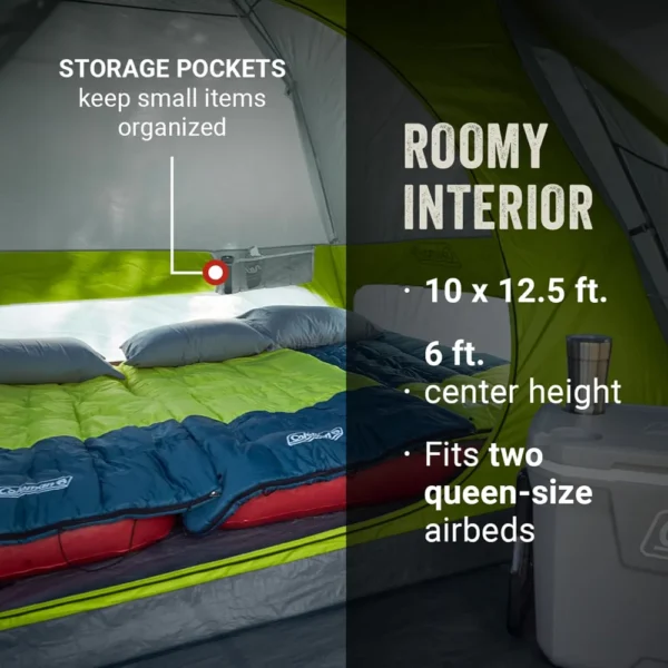 TIENDA DE CAMPAÑA COLEMAN SKYDOME CON PORCHE 6 PERSONAS