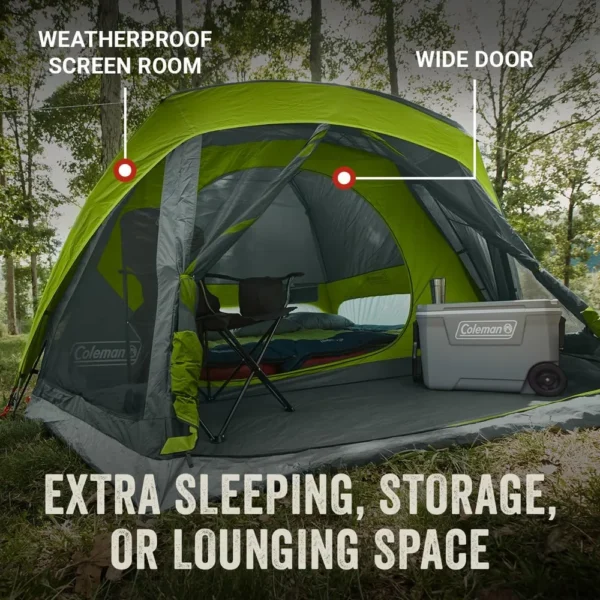 TIENDA DE CAMPAÑA COLEMAN SKYDOME CON PORCHE 6 PERSONAS