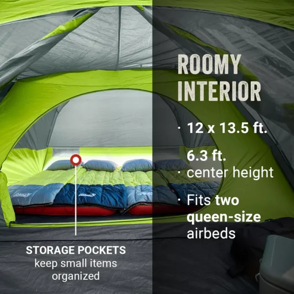 TIENDA DE CAMPAÑA COLEMAN SKYDOME CON PORCHE 8 PERSONAS