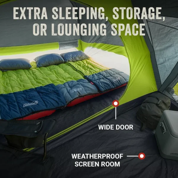 TIENDA DE CAMPAÑA COLEMAN SKYDOME CON PORCHE 8 PERSONAS