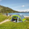 TIENDA DE CAMPAÑA COLEMAN SKYDOME CON PORCHE 4 PERSONAS GRIS