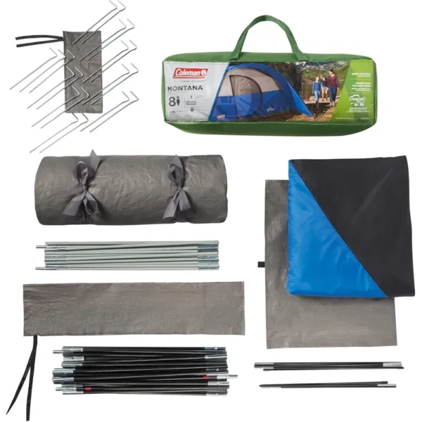 TIENDA DE CAMPAÑA COLEMAN MONTANA 8 PERSONAS AZUL
