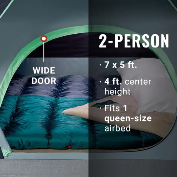 TIENDA DE CAMPAÑA COLEMAN SKYDOME PFAS FREE 2 PERSONAS AZUL