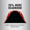 TIENDA DE CAMPAÑA COLEMAN SKYDOME PFAS FREE 2 PERSONAS AZUL