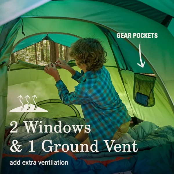 TIENDA DE CAMPAÑA COLEMAN SUNDOME PFAS FREE 2 PERSONAS VERDE
