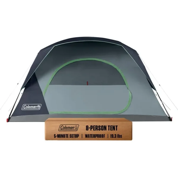 TIENDA DE CAMPAÑA COLEMAN SKYDOME PFAS FREE 8 PERSONAS AZUL