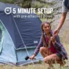 TIENDA DE CAMPAÑA COLEMAN SKYDOME PFAS FREE 8 PERSONAS AZUL