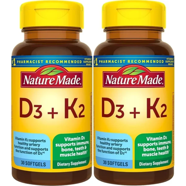 b0d96mysjj_0_webp.webp NATURE MADE PACK 2 VITAMINA D3 + K2 5000 UI | 30 UND C/U