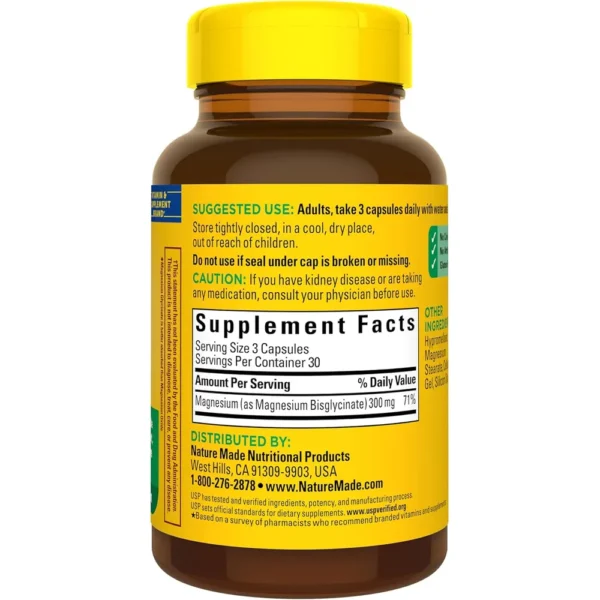 NATURE MADE MAGNESIO GLICINATO 300 MG | 90 UND