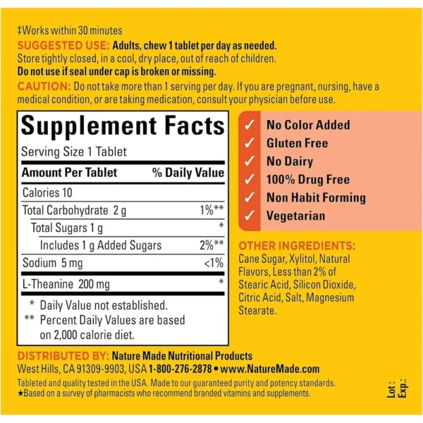 b0d9wm1x3y_5_webp.webp NATURE MADE PACK 2 L-TEANINA 200 MG | 50 UND C/U
