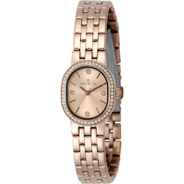 RELOJ INVICTA ANGEL MUJER CUARZO ORO ROSA PLATA
