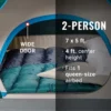 TIENDA DE CAMPAÑA COLEMAN SKYDOME PFAS FREE 2 PERSONAS VERDE