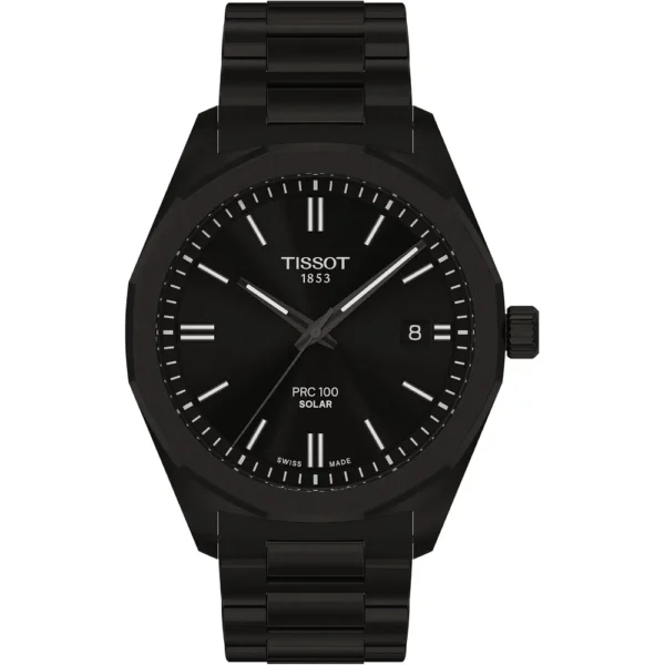 RELOJ TISSOT PRC 100 SOLAR PARA HOMBRE BLACK