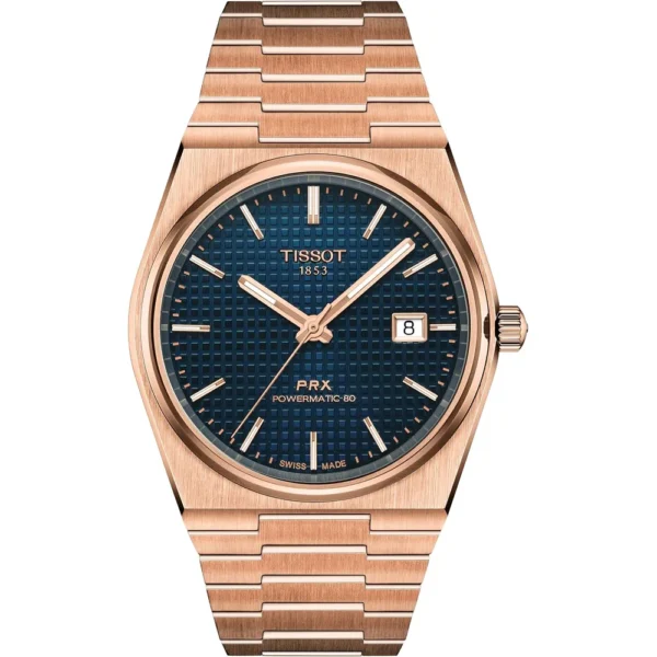 RELOJ TISSOT PRX POWERMATIC 80 ORO ROSA PARA HOMBRE