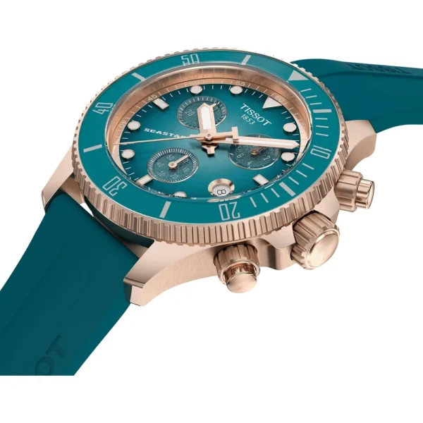 RELOJ TISSOT SEASTAR 1000 CRONÓGRAFO CUARZO 38 MM PARA HOMBRE GREEN